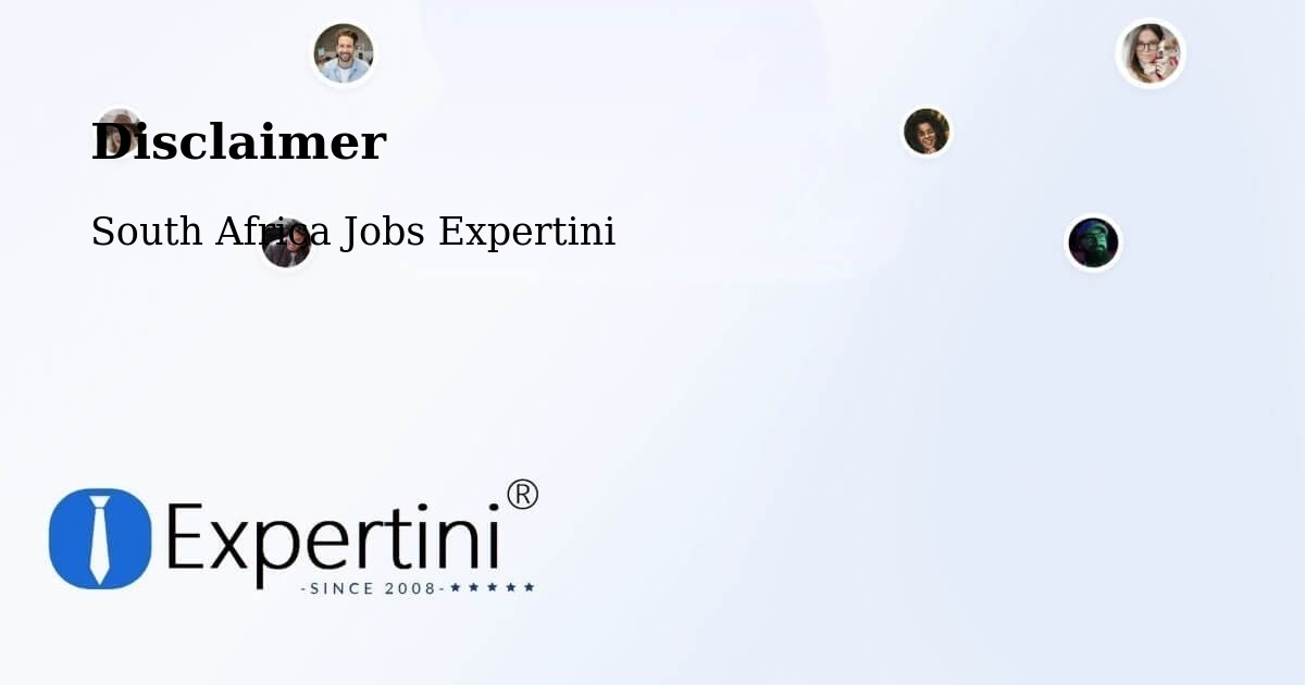 Disclaimer – Lichtenburg - South Africa Jobs Expertini